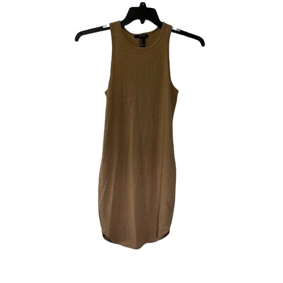 Forever 21 Light Brown Sleeveless Stretchy Swing Dress - Picture 1 of 9